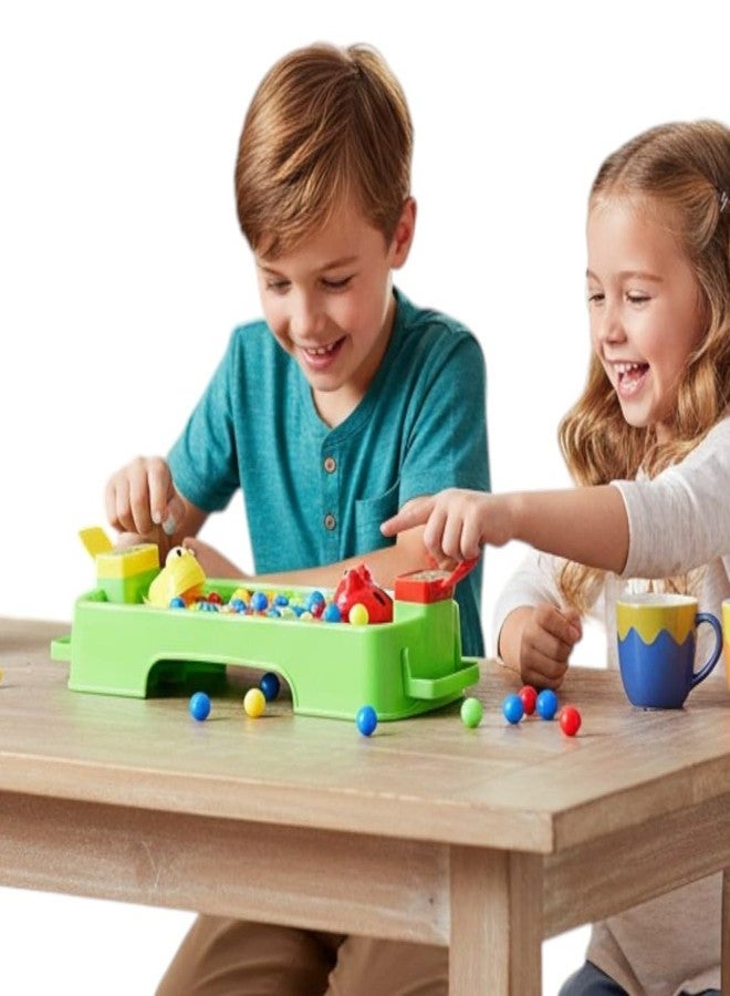 SARASI Hungry Frog Feeding Game with Colorful Balls, Educational Kids Toy, Green Plastic Board Game, Interactive Family Fun [Pack of: 1, 2Player Game] - Image 4